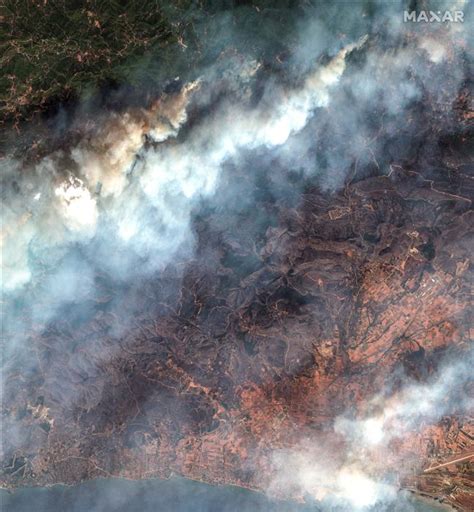 More than 600 firefighters backed by water-dropping aircraft struggle to control wildfires in Greece